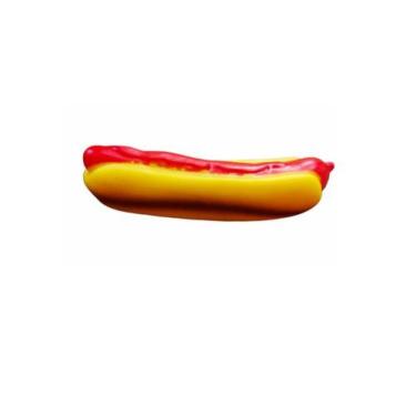 Imagem de Brinquedo Mordedor HotDog Pet Cães Cachorro Gato Pet - TIMBOMDOM