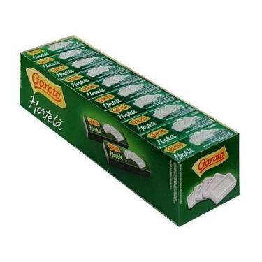 Imagem de Pastilha Garoto Hortelã Caixa com 40 Unidades de 17g, 680g, Hortelã