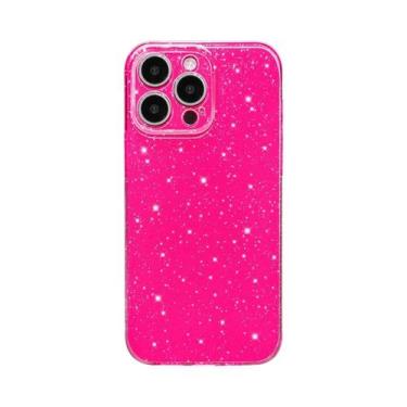 Imagem de Capa De Telefone Com Glitter Rosa Para iPhone 15 pro Max 14 plus 13 12