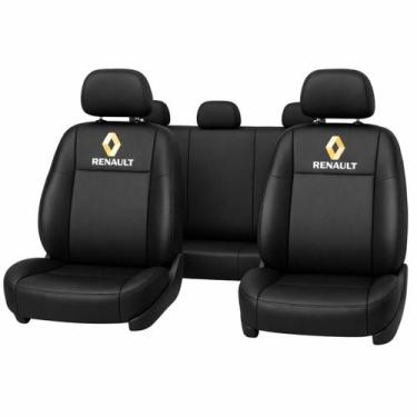 Imagem de Jogo Capa Banco Automotivo Renault Bordado Clio Sandero - Império das 