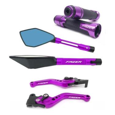 Imagem de Kit Manete Manopla Retrovisor Fazer 250 150 Fz25 Fz15 Abs - Special Li