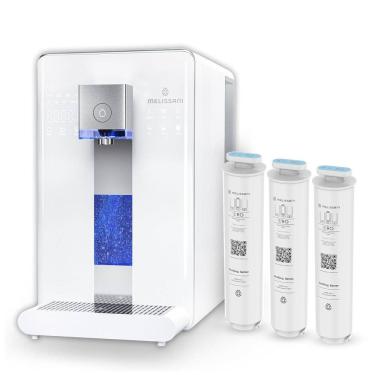 Imagem de Filtro de Água de Bancada sem Instalação 6L com Filtragem RO de 5 Estágios e Opção de Quente ou Fria, 110V Melissani, Branco