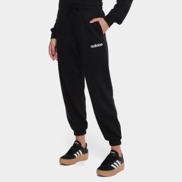 Imagem de Calça Adidas Logo Linear Feminina, Preto, G