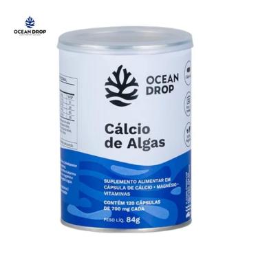 Imagem de Calcio de Alga Com Magnésio e Vitaminas 700mg 120 Capsulas Ocean Drop-Unissex
