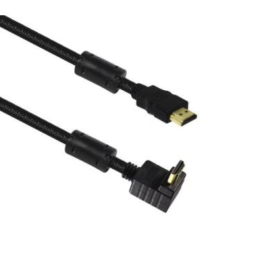 Imagem de Cabo Hdmi 2 Metros 90º 3d 4k 19 Pinos Mb-81144