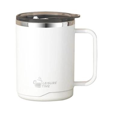 Imagem de Caneca de Café Térmica de Aço Inoxidável - Parede Dupla e Grande Capac