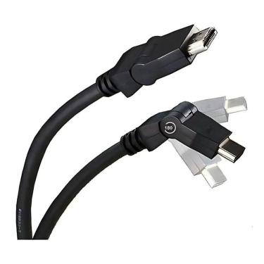 Imagem de Cabo HDMI HDMI Articulado 2.0 4K Ultra HD 2M com Suporte 4K e Conectores Flexíveis Grup...