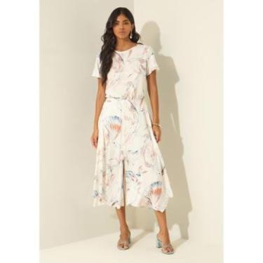 Imagem de Saia Midi Estampada Com Cintura Alta E Zíper-Feminino