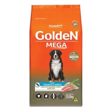 Imagem de Ração Golden Mega Cães Adultos 15 kg, 3010-002