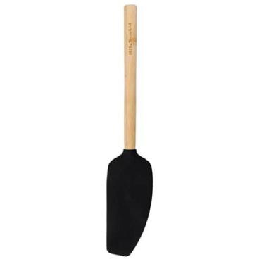 Imagem de Espátula Batedora Bambu e Silicone Preto Cozinha KitchenAid
