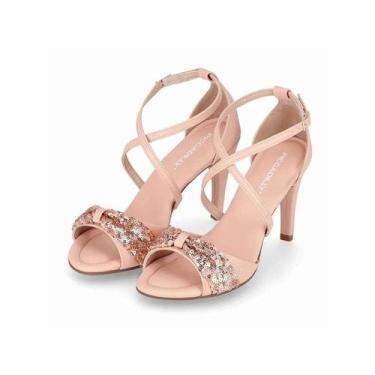 Imagem de Sandalia Piccadilly Salto Fino 727157 Rose, 35, Rose