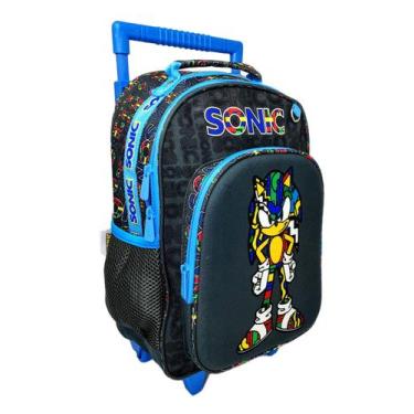 Imagem de Mochila Escola Rodinha Pequena Sonic Chenson Original Reforçada SC22Y8