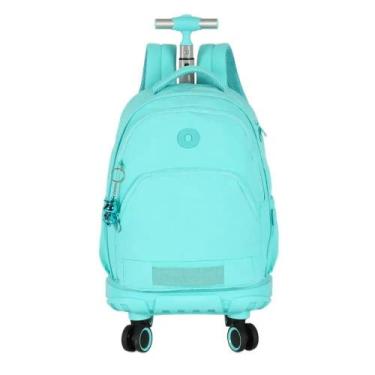 Imagem de Mochila up4you luxcel juvenil feminina com rodas mc49674up, Turquesa, 