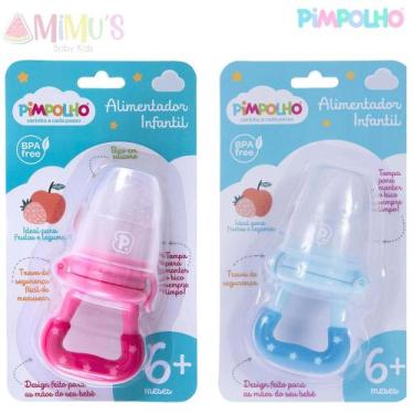 Imagem de Chupeta Alimentadora mordedor de silicone infantil Pimpolho, Rosa