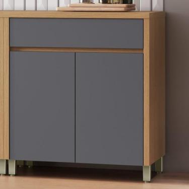 Imagem de Balcão 2 Portas 1 Gaveta 80cm Condessa 100% Mdf - Nesher Móveis