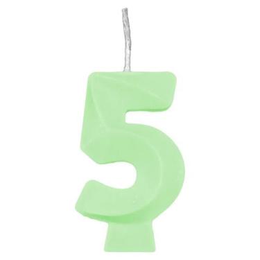 Imagem de Vela de Aniversário Candy Verde - 1 Unidade - Regina, 5