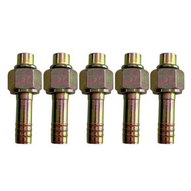 Imagem de Kit 5 Conexões Ar Condicionado Reta Oring Fêmea 10mm Aço - TUNDRA AUTO