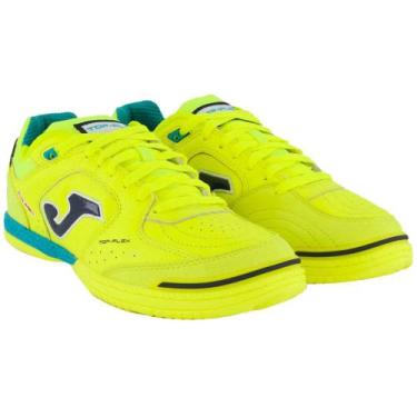 Imagem de Tênis Futsal Joma Top Flex 2309 Masculino, Amarelo fluor, Marinho, 41