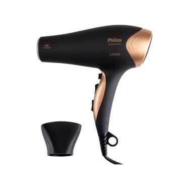 Imagem de Secador de Cabelo Philco PH3700 Gold - com Íons 2100W 2 Velocidades, P