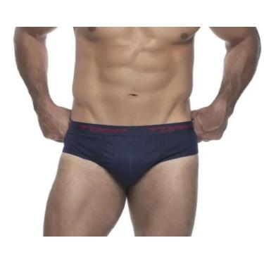 Imagem de Kit Três Cueca Torp Slip Algodão Cós Personalizado Torp, Cores basicas