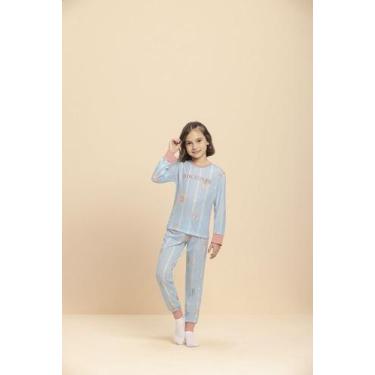 Imagem de Pijama Manga Longa Infantil Doguinhos em Algodão - Lua Encantada, 04