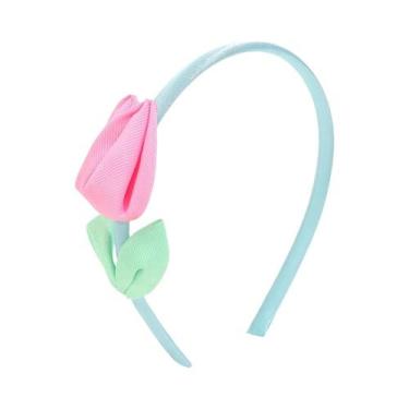 Imagem de Tiara De Tulipa Para Meninas, Faixas De Cabelo Com Flores, Acessórios 