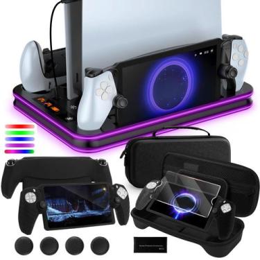 Imagem de Kit de Acessórios FUNLAB para PS5 Portal com Estojo, Carregador e Resf