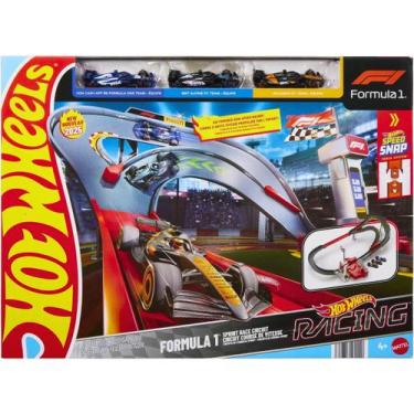 Imagem de Hot Wheels Pista Racing Circuito Fórmula 1 JDY15 Mattel, Azul