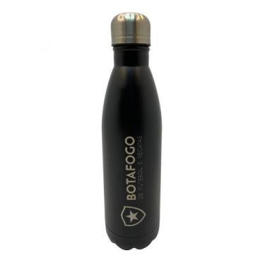 Imagem de Garrafa Cantil Inox Botafogo Preta 750 ML- 6150 - CEBOLA BRINDES