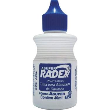 Imagem de Tinta de carimbo radex azul, Azul