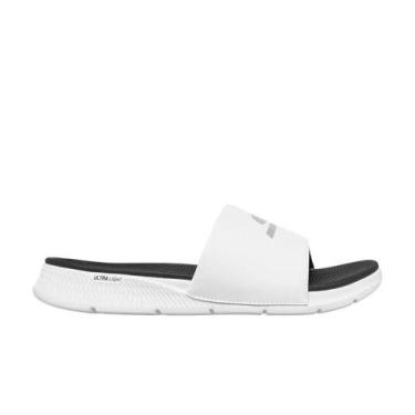 Imagem de Chinelo Skechers Go Consistent Sandal Masculino - Branco e Preto, 41