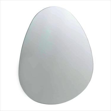 Imagem de Espelho Decorativo Orgânico 53cm x 70cm Prata/Cromado - Cris Metal