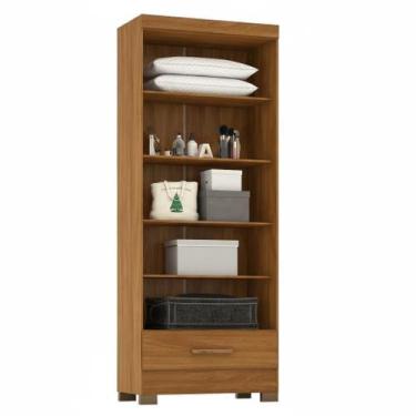 Imagem de Módulo Closet 1 Gaveta Smart Versatile Espresso Móveis Bege/Cinamomo