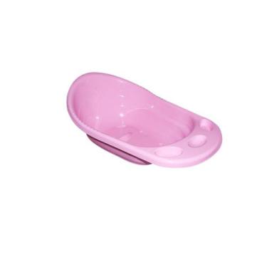 Imagem de Banheira Infantil Monte Líbano Rosa 24 Litros para Banho do Bebê