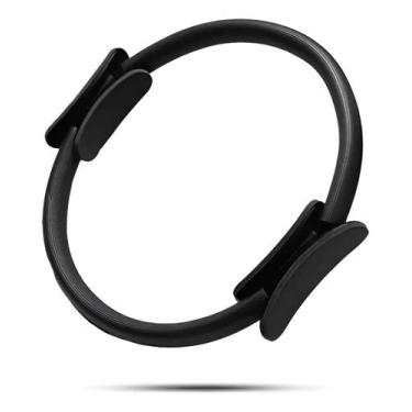 Imagem de Anel De Pilates Arco Fortalecimento Preto Exercícios Yoga Pt Preto - D