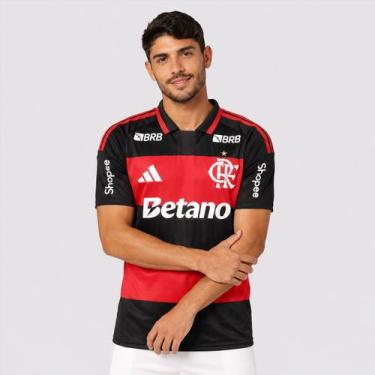 Imagem de Camisa Adidas Flamengo I 2026 Com Patrocínio, EEG