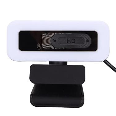 Imagem de BTER Câmera HD Web para computador, Webcam com brilho ajustável 2K USB com microfone de redução de ruído e capa de privacidade, reconhecimento facial, foco automático, câmera de computador Plug