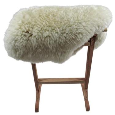 Imagem de Pelego Natural Pele De Carneiro/Ovelha Escovado Montaria