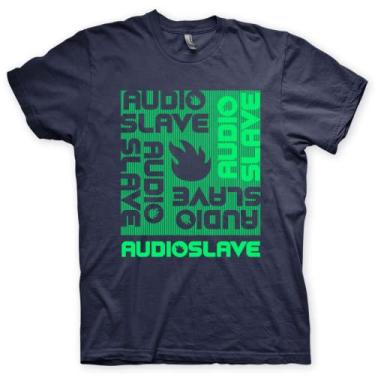 Imagem de Camiseta Audioslave Marinho e Verde em Silk