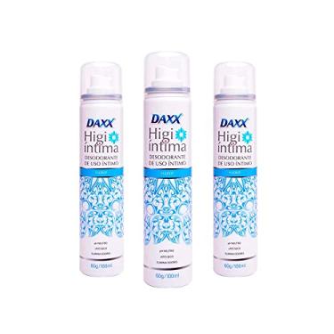 Imagem de Desodorante Íntimo Daxx Higi Íntima Suave Aerosol pH Neutro Jato Seco com 100ml (Kit com 3)