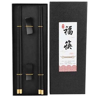 Imagem de Wood Chopstick Chinese Style Chopsticks Set Household Tableware Cutlery for Home Hotel Restaurant Gift Classic Hardwood Chopsticks for Family Friends(A)