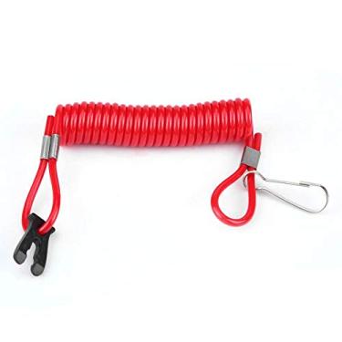 Imagem de Interruptor de segurança externo, cordão de chave do interruptor de parada do motor, interruptor de parada de emergência de ignição do motor de popa cordão de segurança para interruptor de desligamento do motor de popa para cordão de segurança externo