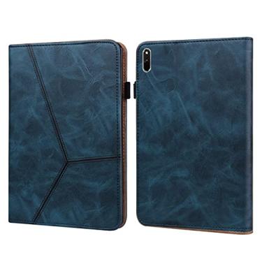 Imagem de For Huawei MatePad 11 (2021) Solid Color Embossed Striped Leather Case