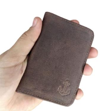 Imagem de Carteira Masculina Couro Pier 15 Porta Cartão Pequena