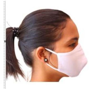 Imagem de Kit 10 Máscaras De Tecido Proteção Bico De Pato  - Me Costuras