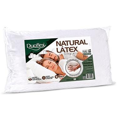 Imagem de Travesseiro Natural Látex, Duoflex, 100% Algodão, Branco, 50cmx90cm