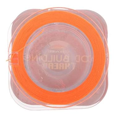 Imagem de Linha de pesca DIY 50 m guia de vara/linhas de embrulho de nylon - laranja