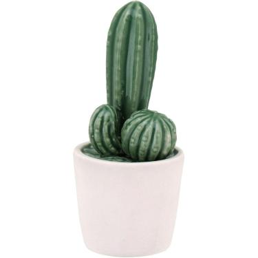 Imagem de KAKTUS ADORNO 15x7x6cm CERÂMICA VERDE CACTO