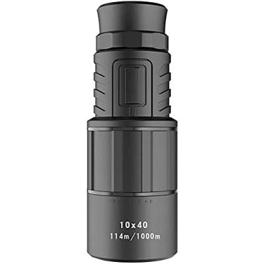 Imagem de Telescópio de alta potência, monóculo portátil compacto com tripé 18 mm grande visão ocular Bak4 Prism Fmc lente monóculos, telescópio monocular 10X40 pequena surpresa