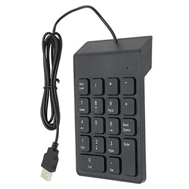 Imagem de Teclado numérico de 18 teclas, teclado numérico USB mini teclado numérico multifunções extensões de teclado adequado para computadores de mesa e notebook